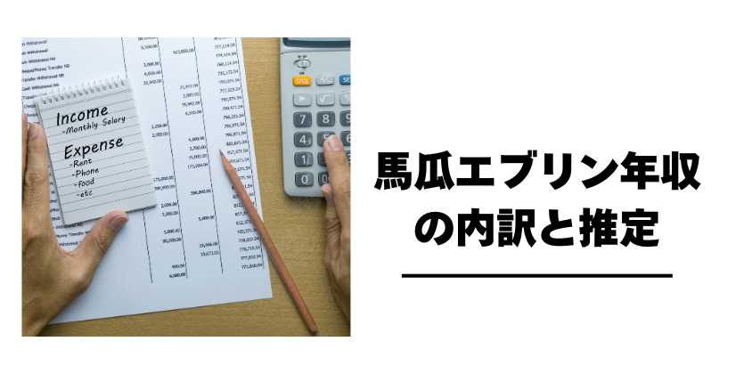 馬瓜エブリン年収の内訳と推定